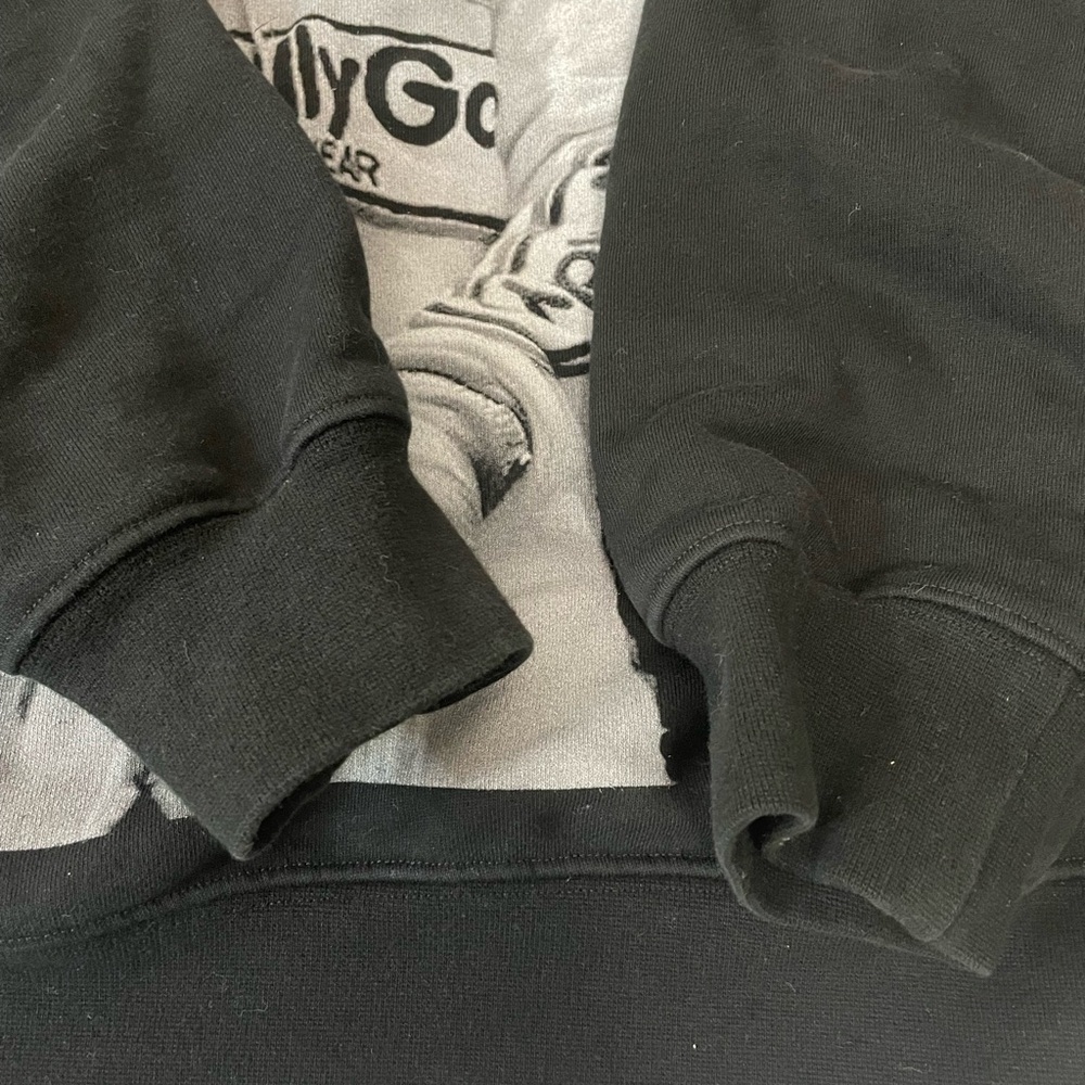 John Player Special Black Hooded Graphic Sweatshirt Size M - Picture 5 of 8